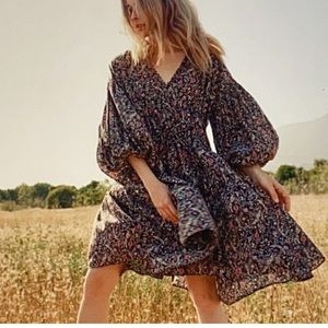 Doen Grasse Dress Noir Floral Medium Pre Loved